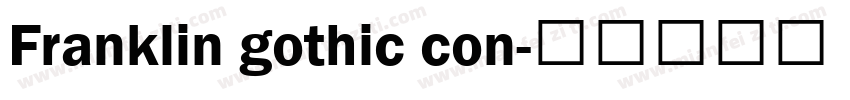 Franklin gothic con字体转换
